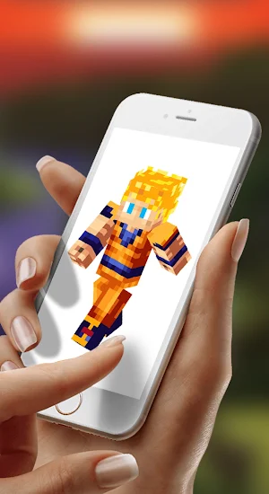 Saiyan Goku Skin For Minecraft Screenshot 2