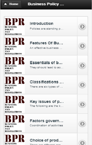 Business policy and Regulation Screenshot 3