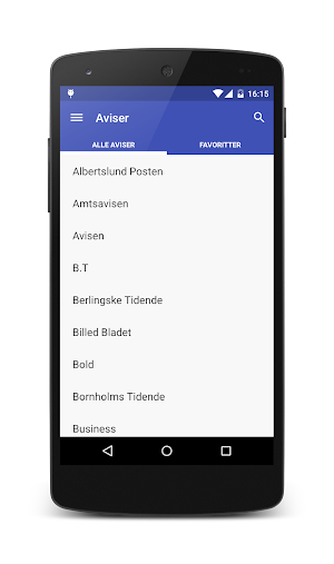 Danske aviser Screenshot 0