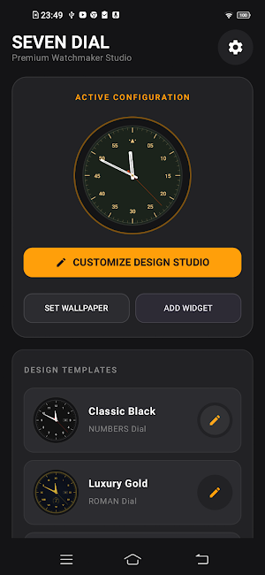 Seven Dial: Analog Clock Screenshot 3