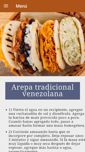 Recetas de arepas fritas screenshot 7