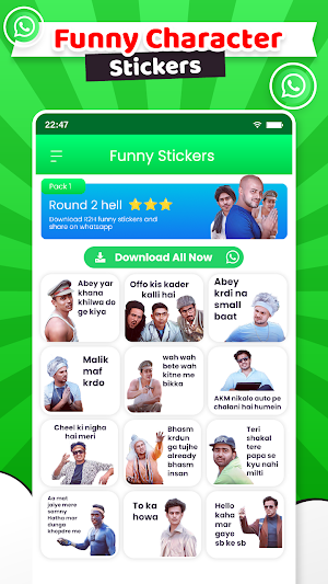 Funny Hindi Memes & WA Sticker Screenshot 2