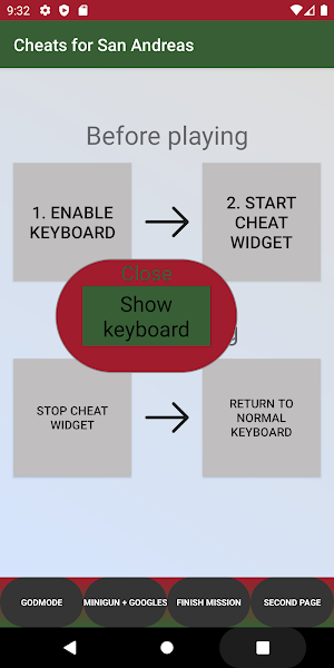 Cheats Keyboard for San Andreas Screenshot 3
