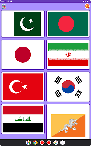 coloring flag asian countries Screenshot 1