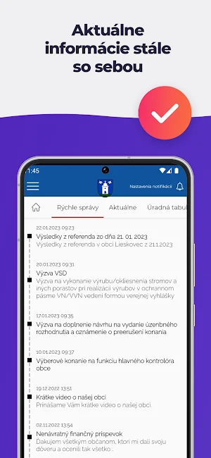 Obec Lieskovec Screenshot 2