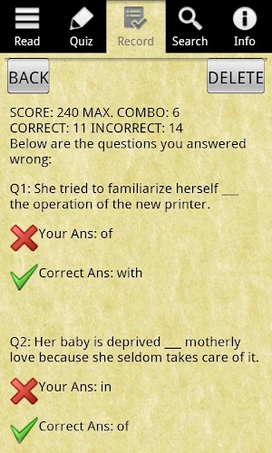 English Grammar - Preposition (lite) Screenshot 3