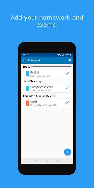 Timetable - Plan, Organize & Optimize your time Screenshot 2