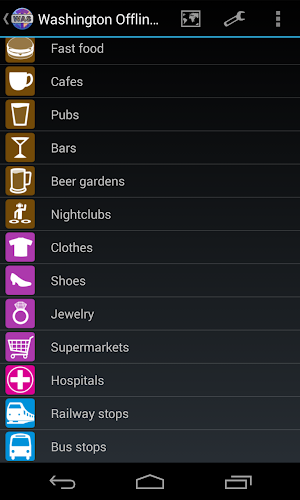 Washington City Map Lite Screenshot 2
