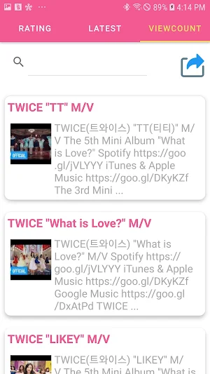 TwiceVideoCollection Screenshot 2