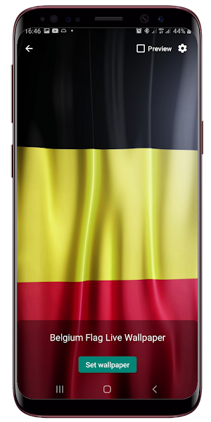 Belgium Flag Live Wallpaper Screenshot 1