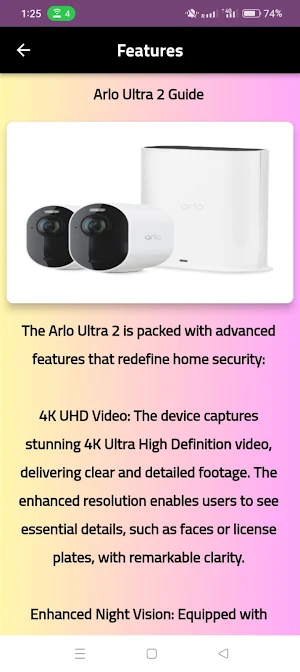 arlo ultra 2 guide Screenshot 1