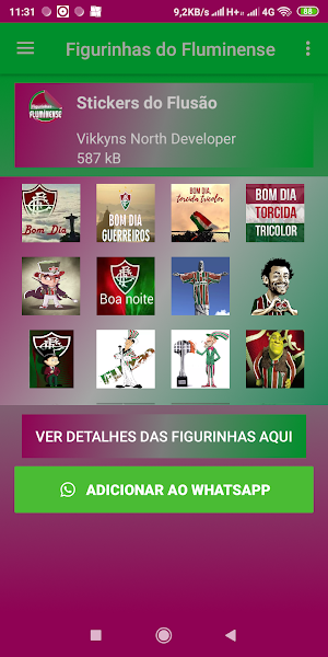 Figurinhas do Fluminense - Stickers e Adesivos Screenshot 0