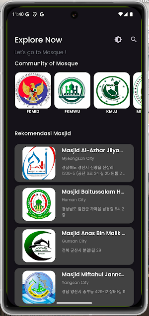 Cari Masjid Korea Screenshot 3