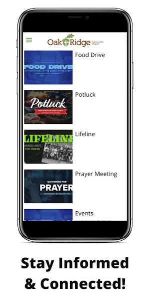 Oak Ridge Community Church Screenshot 2
