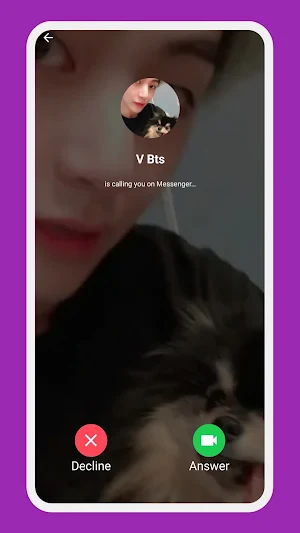 V Bts Call Simulator Screenshot 1