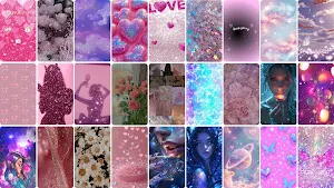 Girly Glitter Wallpaper Screenshot 0