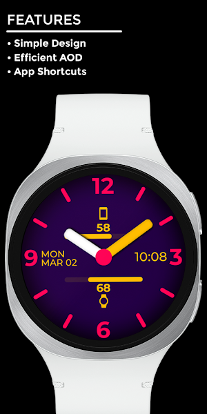 Night 144 - Analog Watch Face Screenshot 1