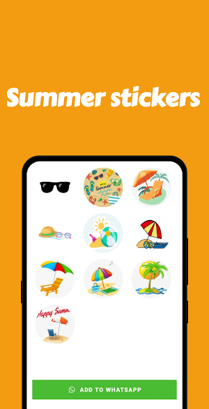 summer stickers app Screenshot 2