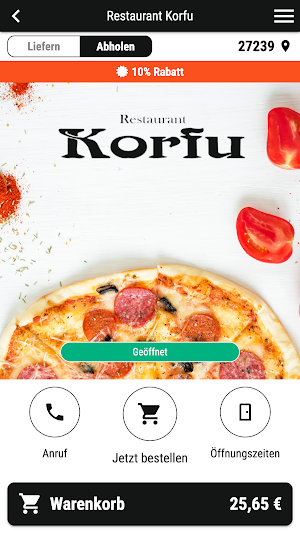 Restaurant Korfu Screenshot 0