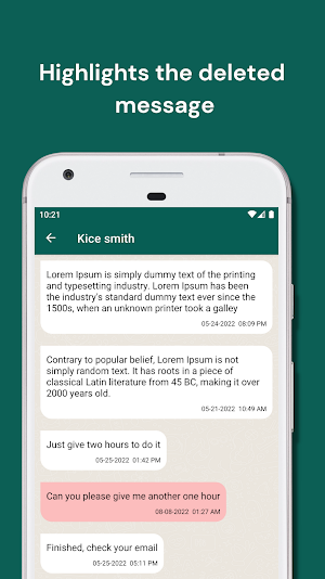 WhatsDeleted: Recover messages Screenshot 2