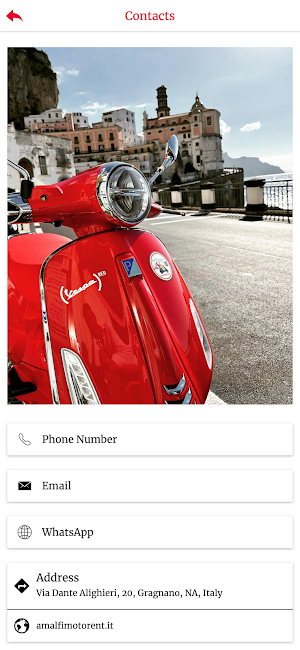 Vespa onAPP Screenshot 1