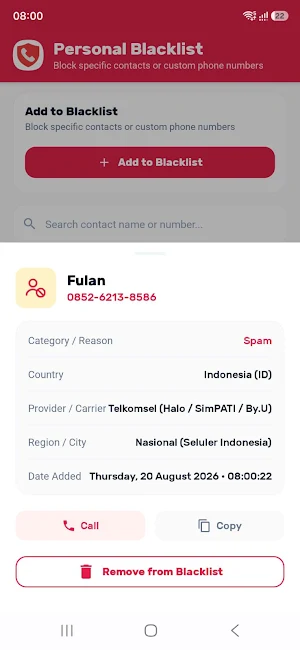 Blockify: Spam Call Blocker Screenshot 3