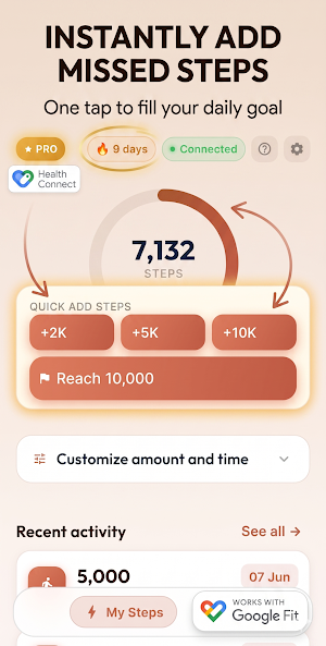 AddMySteps - Add Steps Screenshot 1