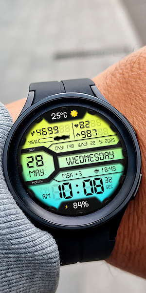 DIGI SATURON WD164 Watch face Screenshot 3