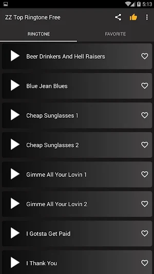 ZZ Top Ringtones Free Screenshot 3