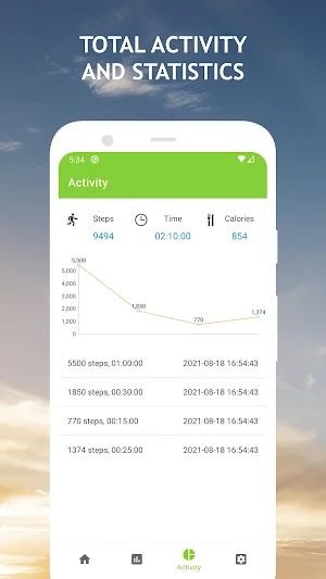 Easy Step Tracker - Pedometer Screenshot 1