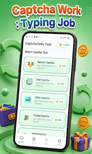 Captcha Work : Typing Job Screenshot 1