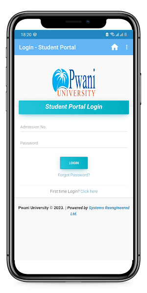 Pwani University App Screenshot 1