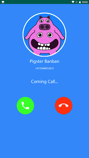 Chef Pigster Banban Fake Call Screenshot 1