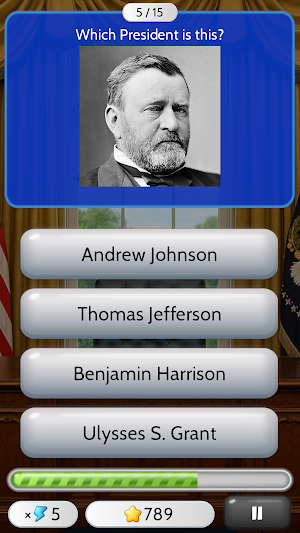 Presidents Quizzer Screenshot 1