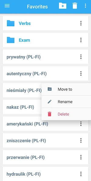 Finnish-Polish Dictionary Screenshot 3
