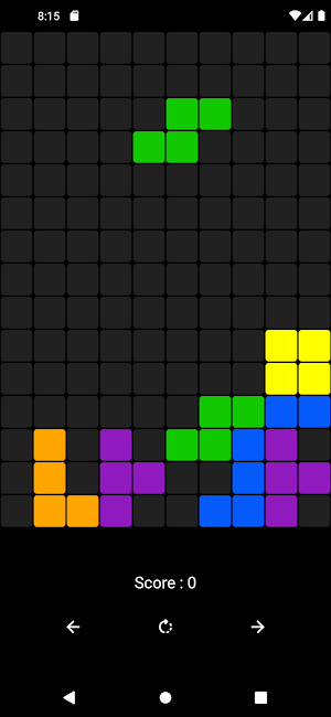 Tetris Game Screenshot 2