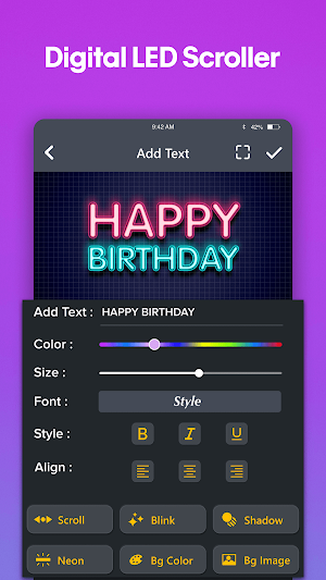 Neon Lightboard: Text Scroller Screenshot 0