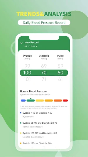 Smart Blood Pressure App Screenshot 2