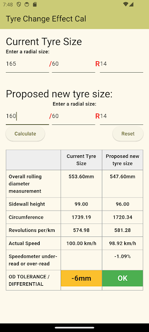 Tyre Change Effect Cal Screenshot 1
