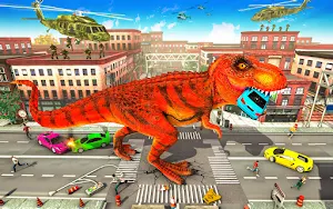 Dinosaur City Rampage Angry Dinosaur Attack Games Screenshot 2