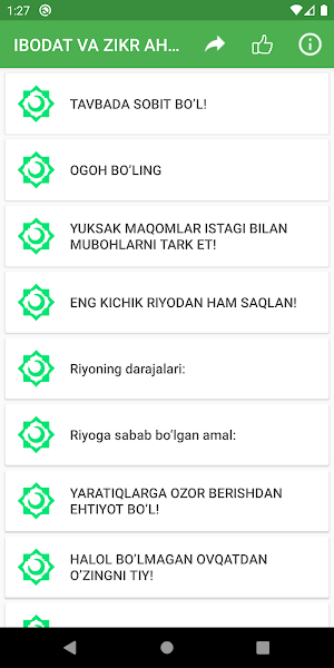 Ibodat va zikr Screenshot 0