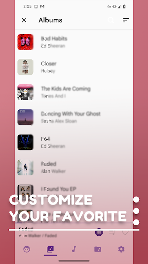 Vivid Tunes- Music Player Screenshot 1
