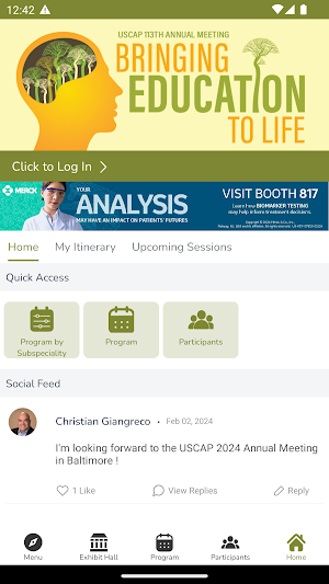 USCAP 2024 Annual Meeting Screenshot 0