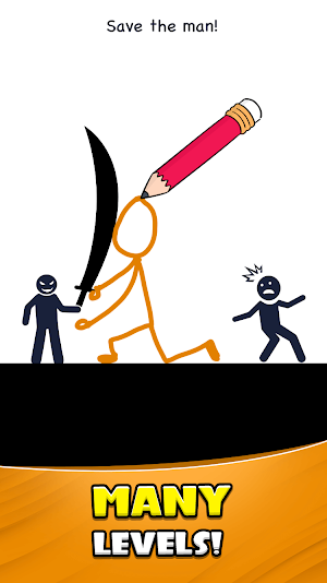 Stickman Rescue: Draw Game Screenshot 3