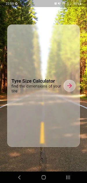 Tire Size Calculator Screenshot 0