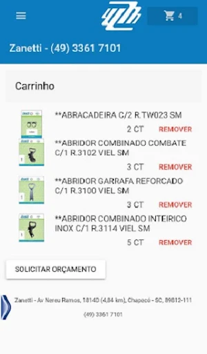 Distribuidora Zanetti Screenshot 2