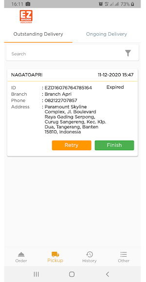 EZ Order Merchant Screenshot 0