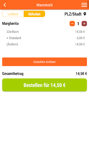 Super Pizza Lieferservice Screenshot 1