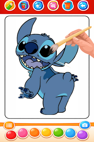 Stitch Lilo Cute Coloring Art Screenshot 2
