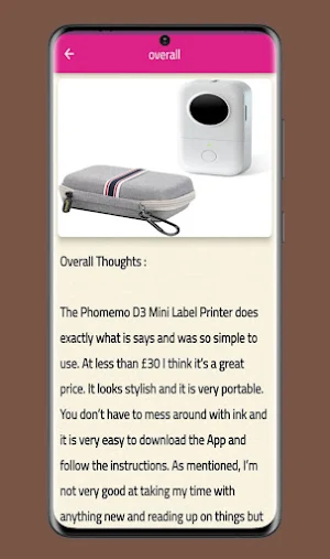 Phememo D30 Label guide Screenshot 2
